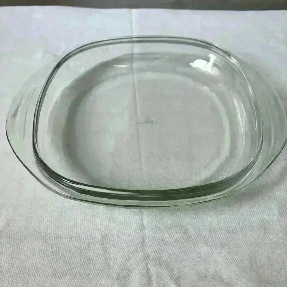 PYR-O-REY SQUARE CLEAR GLASS REPLACEMENT LID‎ #3055 - 4 - Fits 7